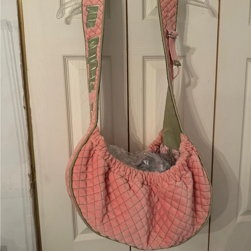 JuicyCouture pet bag vintage pink and green never used